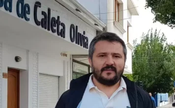 El intendente de Caleta Olivia, Pablo Carrizo