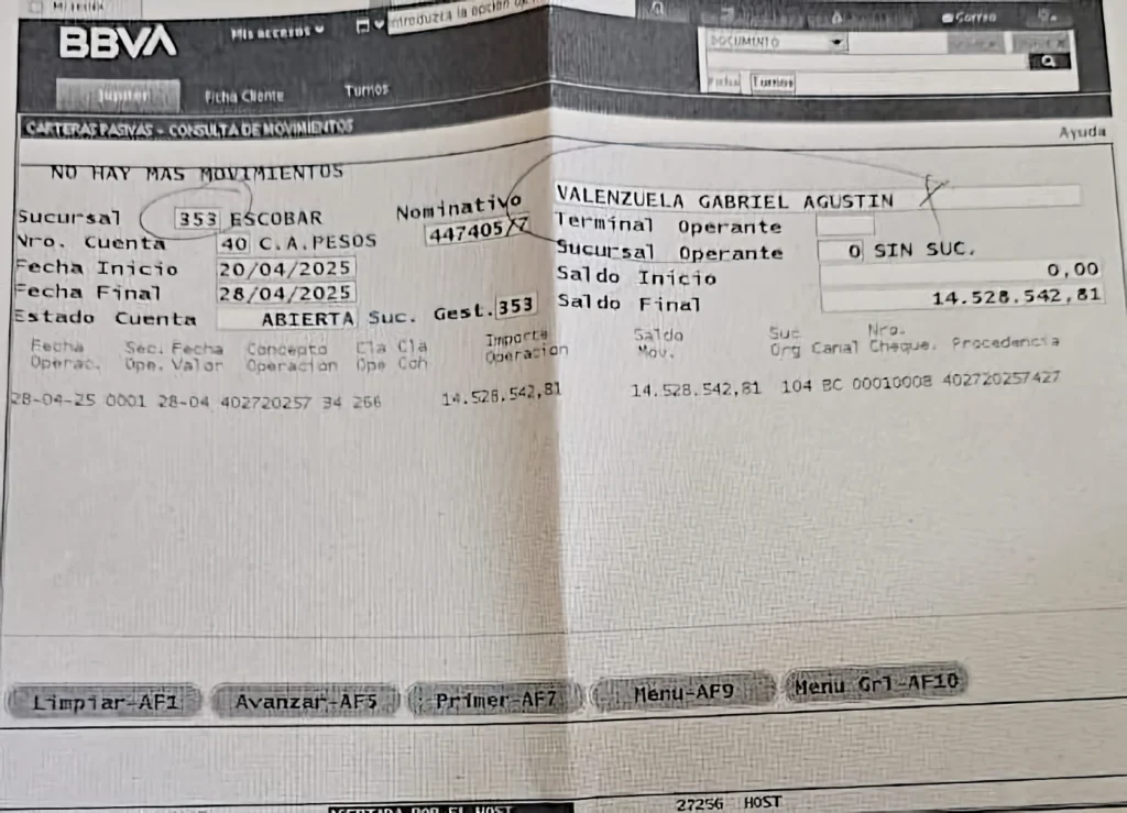 Un cliente del BBVA Río Gallegos sufrió una estafa bancaria mediante la cual le vaciaron la cuenta y la depositaron en otra cuenta