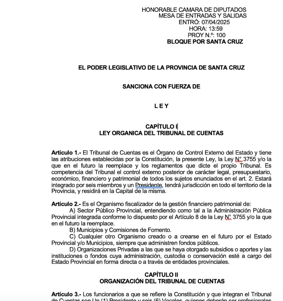 Claudio Vidal, lejos de cumplir con las promesas de transparencia, formuló un Proyecto para tener control absoluto del Tribunal de Cuentas