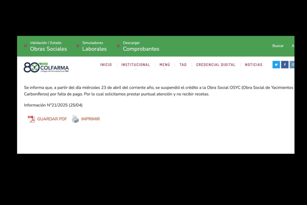 Trama oculta en la OSYC. Deficitaria y con una delegación en Mendoza, provincia donde no hay afiliados de la Obra Social