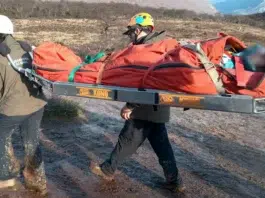 Rescatan a una mujer herida en Laguna Esmeralda