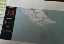 Tierra del Fuego normaliza actividades tras cancelarse la alerta de tsunami en Chile Tierra del Fuego normaliza actividades tras cancelarse la alerta de tsunami en Chile