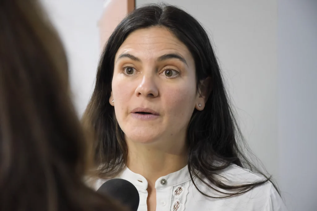 La titular de la Caja de Previsión Social María Belén Emilger