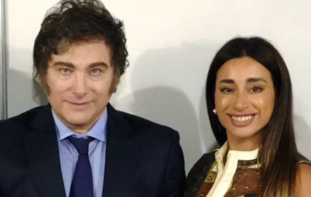 Javier Milei junto a Laura Belén Arrieta - Foto: TN
