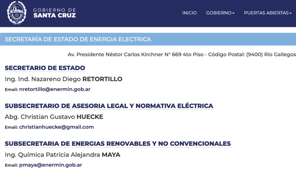 Pérez Osuna con su esposa en Energía de la provincia, trató de despegarse de Pablo Grasso (pero no lo consiguió)