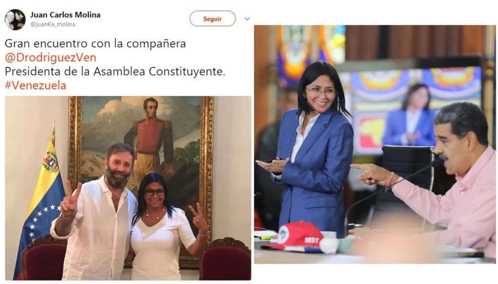 El cura que besa a los niños y considera al gobierno nacional “un modelo de crueldad”, se abraza con genocidas y usurpadores del narcoestado venezolano