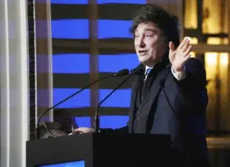 Javier Milei y el desafío de los comicios: "Si la gente va a votar, ganamos" - Foto: NA