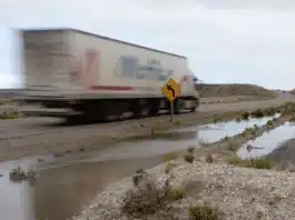La ruta Nacional N3 en Chubut - Foto: OPI Chubut/Francisco Muñoz