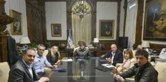 El Gabinete nacional se reúne tras 37 días La derrota electoral bonaerense obligó a Milei a cancelar su agenda internacional - Foto: NA