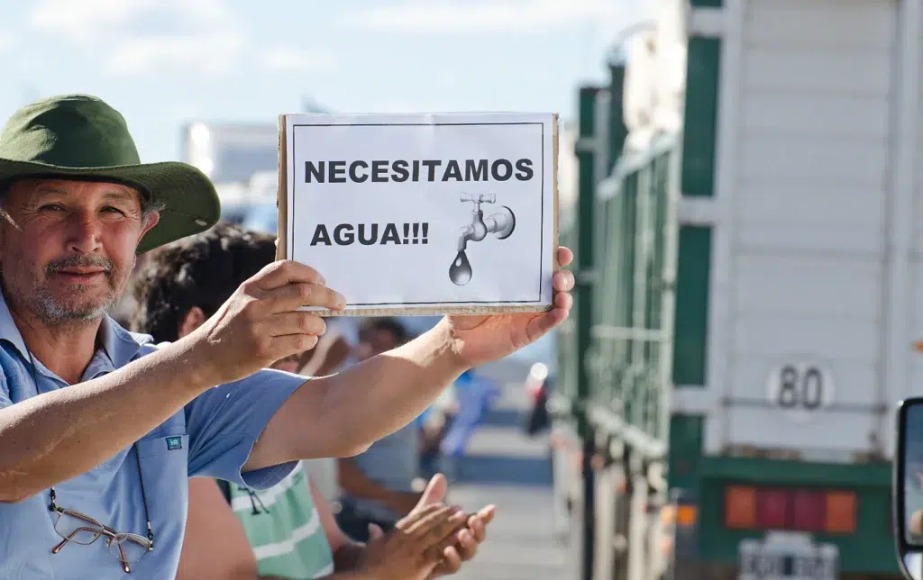 Caleta Olivia con falta de agua - Foto: OPI Santa Cruz/Daniel Bustos