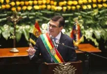 Bolivia admite presencia de cárteles y pide ayuda a EEUU Paz Pereira inicia mandato en Bolivia rodeado de líderes regionales - Foto: NA