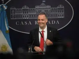 El Jefe de Gabinete, Manuel Adorni