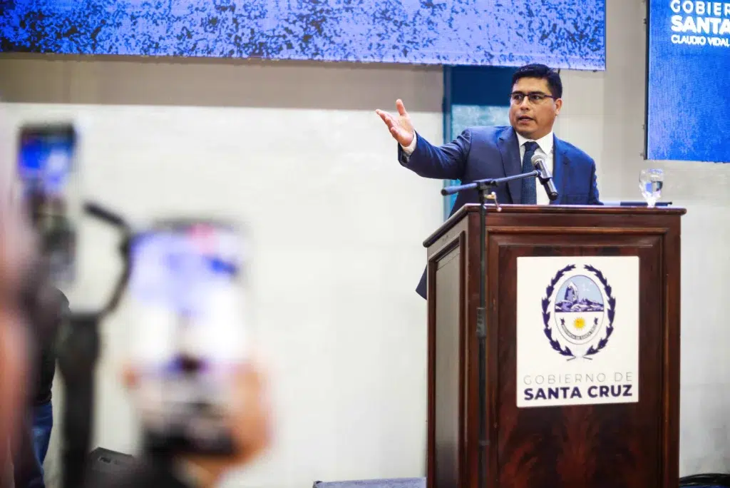 El Gobernador de Santa Cruz, Claudio Vidal -