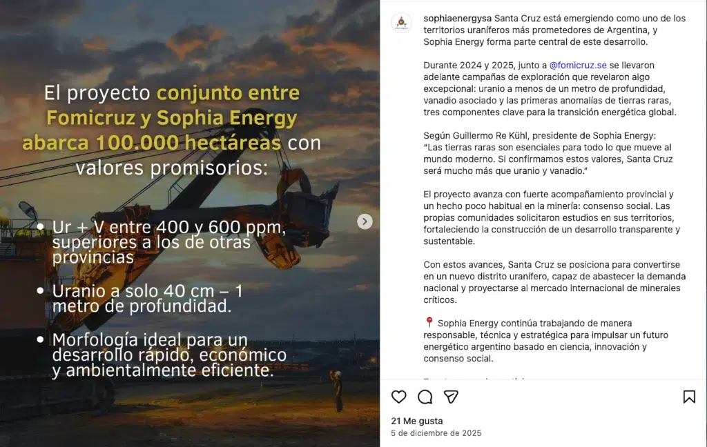 Sophia Energy (Costa) y Fomicruz (Vidal): socios comerciales, opositores políticos y acuerdo supra-partidario: hacer buenos negocios con los recursos naturales de Santa Cruz