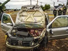 Chocó por doblar en U y dio positivo en el test de alcoholímetro