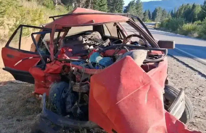 Un hombre que escapaba del fuego de Puerto Patriada murió en un accidente de tránsito