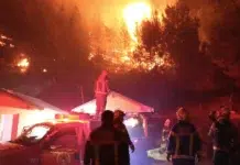 Contienen el 85% del incendio en Puerto Patriada, aunque sigue activo Fuego en Puerto Patriada: 10 casas quemadas y 700 evacuados
