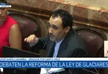 Vidal, Carambia y la permanente contradicción: Santa Cruz votó en contra la Ley de Glaciares pero el gobernador está decidido a explotar las áreas periglaciares Vidal, Carambia y la permanente contradicción: Santa Cruz votó en contra la Ley de Glaciares pero el gobernador está decidido a explotar las áreas periglaciares