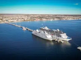 Por mal clima, operan dos cruceros en simultáneo en Puerto Madryn
