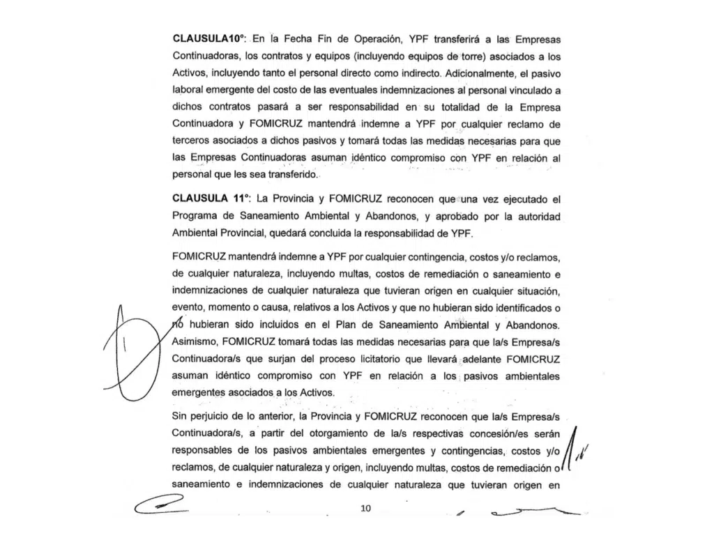 Este es el vergonzoso acuerdo del Gobernador con YPF