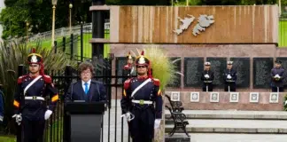 Javier Milei hablará en cadena nacional por las Islas Malvinas Javier Milei reafirmó el reclamo por Malvinas - Foto: Presidencia