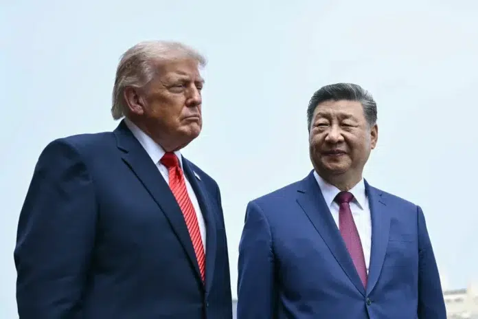 Xi Jinping junto a Donald Trump en las reuniones de Asia