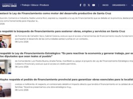 El sitio de noticias del Gobierno provincial -