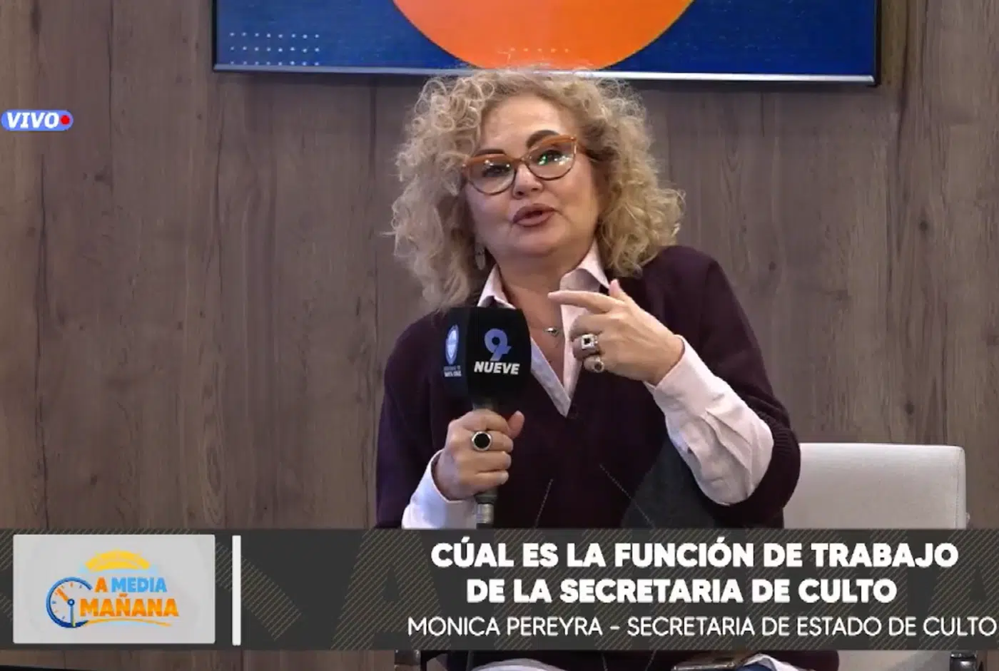 La Secretaría de Estado de Culto de la provincia la Sra Mónica Pereyra La Secretaría de Estado de Culto de la provincia la Sra Mónica Pereyra