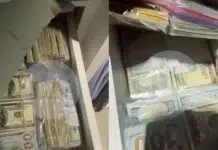 Dólares en el placard de Martín Insaurralde y Jésica Cirio