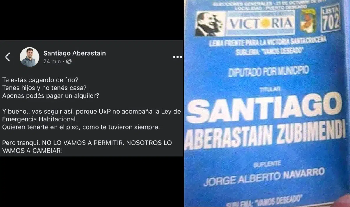 El diputado Santiago Aberastain