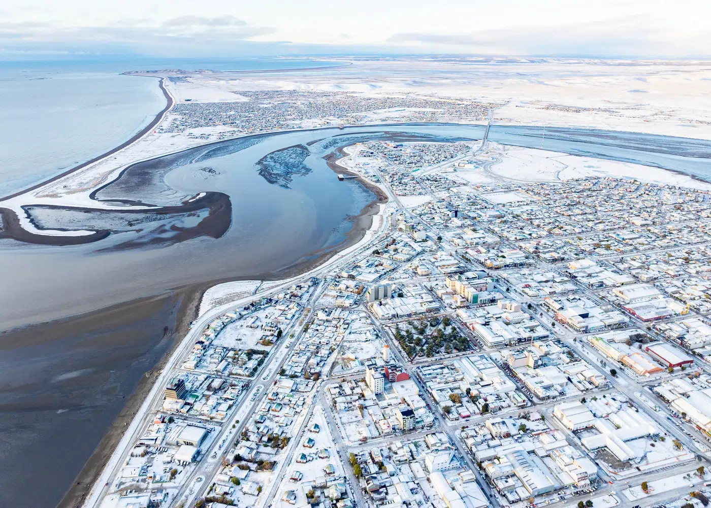 Río Grande Tierra del Fuego en invierno -