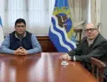 Claudio Vidal junto a Eduardo Sosa en la residencia de la gobernación - Claudio Vidal junto a Eduardo Sosa en la residencia de la gobernación -
