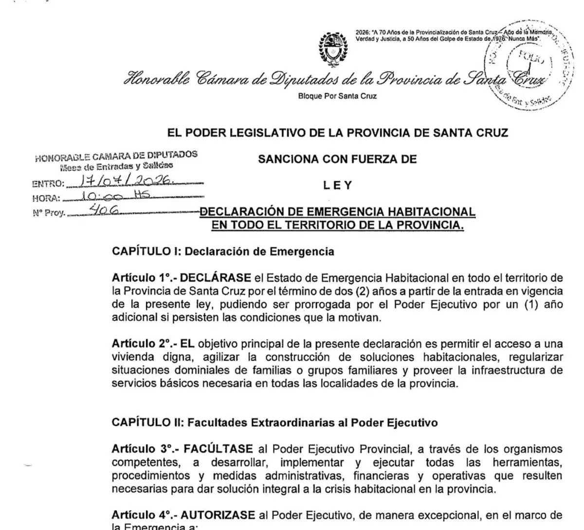 El gobierno llamó a extraordinarias para declarar “Emergencia habitacional”. Sin rigor técnico y estadístico del Proyecto ¿Qué negocio se esconde detrás de esta medida?