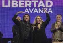 Cae la imagen digital de Javier Milei por quinto mes consecutivo El Presidente Javier Milei junto a su hermana Karina Milei - Foto: NA