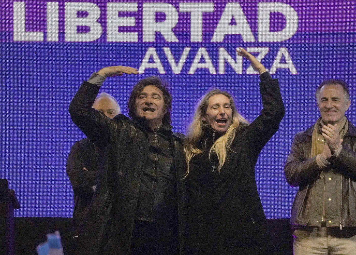 El Presidente Javier Milei junto a su hermana Karina Milei - Foto: NA El Presidente Javier Milei junto a su hermana Karina Milei - Foto: NA