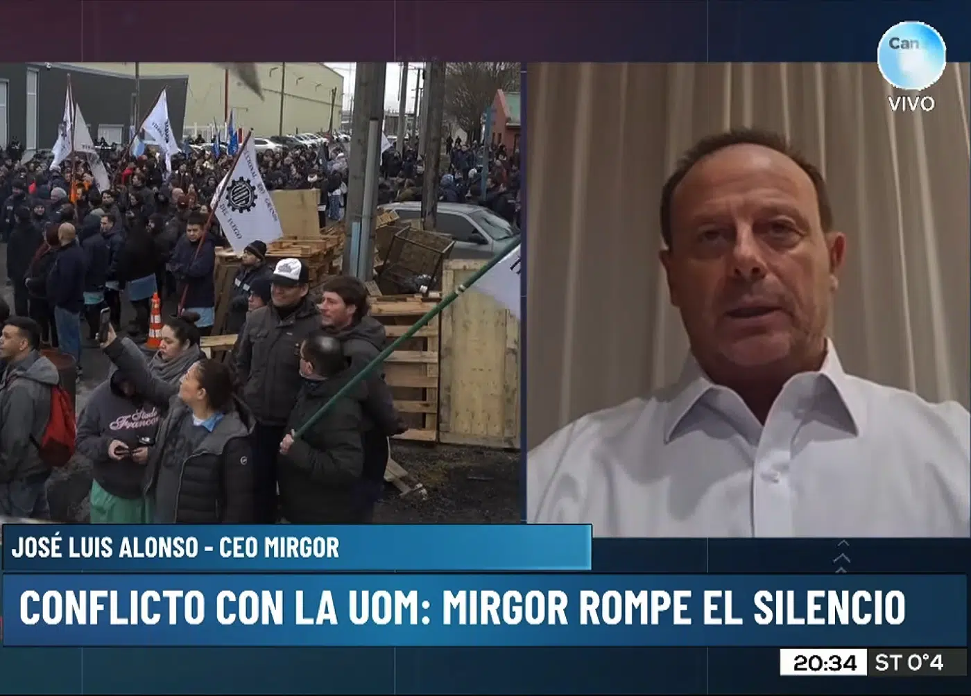 Mirgor cruzó a la UOM por el paro fabril en Río Grande Mirgor cruzó a la UOM por el paro fabril en Río Grande