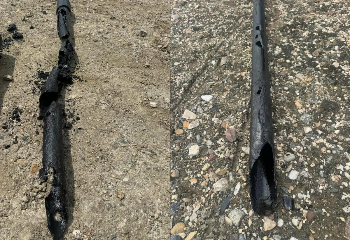 Así están los “tubing” que sacan de los pozos de YPF. Un verdadero desastre ambiental que nadie repara ni paga ante la ausencia de control estatal