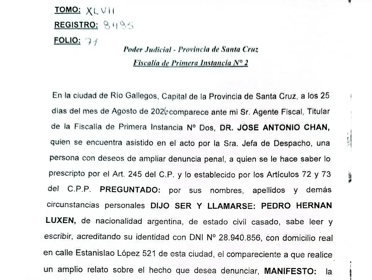 El Jefe de Gabinete Pedro Luxen hizo una grave denuncia que, de escalar internamente, producirá una crisis institucional de magnitud en el gobierno