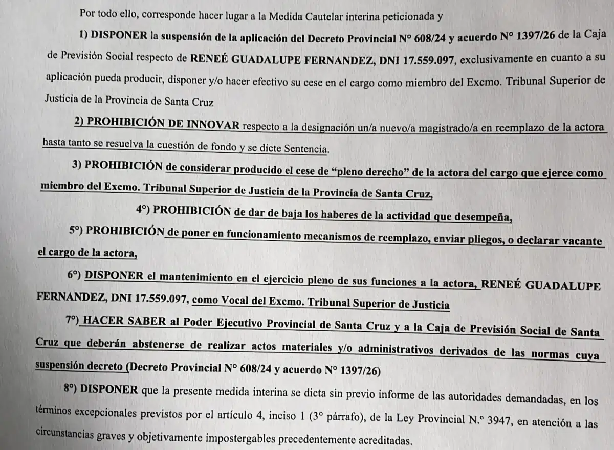 Fallo judicial suspendió la jubilación compulsiva de tres juezas del Superior Tribunal de Justicia