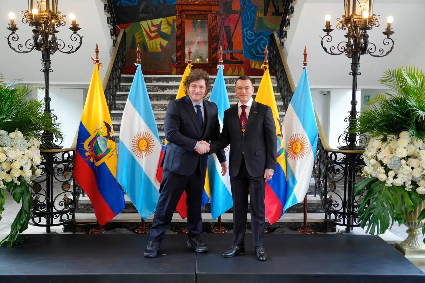 El presidente de la Nación Argentina, Javier Milei, y el presidente de la República del Ecuador, Daniel Noboa - Foto: Presidencia El presidente de la Nación Argentina, Javier Milei, y el presidente de la República del Ecuador, Daniel Noboa - Foto: Presidencia