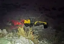 Un conductor de una motoniveladora murió tras caer la máquina a un precipicio Un conductor de una motoniveladora murió tras caer la máquina a un precipicio