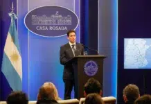 Detención de Cerimedo genera distancia en el oficialismo El vocero presidencial, Adrián Ravier - Foto: Presidencia