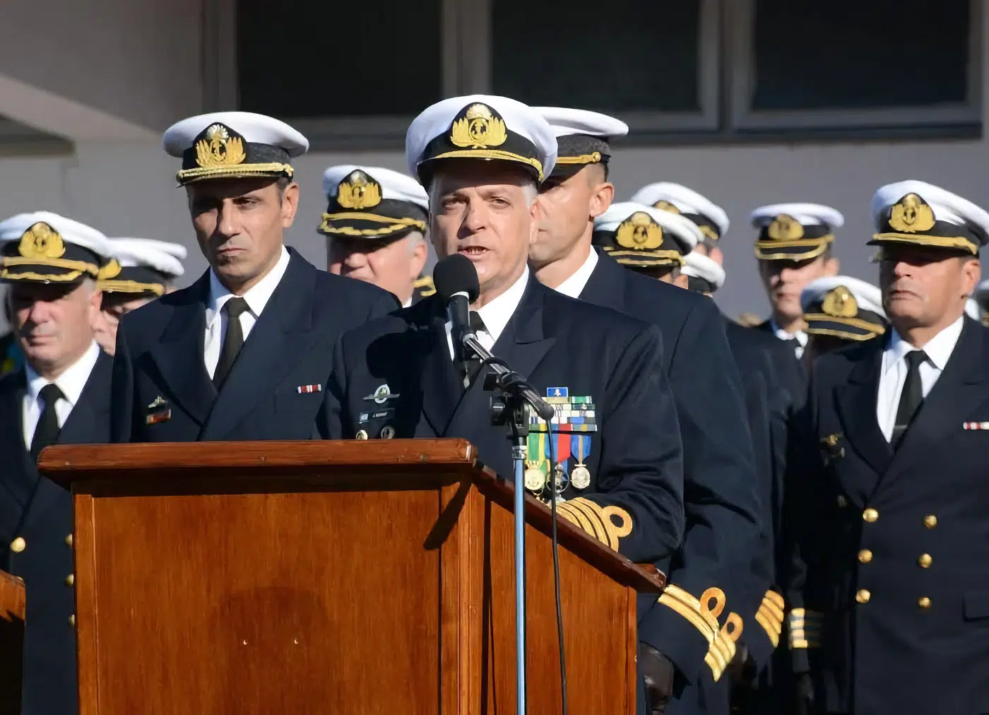 El almirante Juan Carlos Romay, jefe del Estado Mayor General de la Armada Argentina El almirante Juan Carlos Romay, jefe del Estado Mayor General de la Armada Argentina