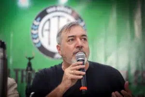 El secretario general de ATE Nacional, Rodolfo Aguiar El secretario general de ATE Nacional, Rodolfo Aguiar