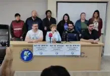 Frente Sindical denuncia persecución judicial Conferencia de prensa del Frente Sindical Santa Cruz -