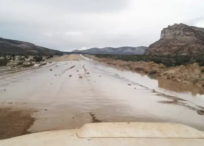 Chubut cerró tres rutas provinciales por tormentas