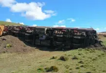 Grave accidente de una locomotora en cercanías de Río Gallegos. Mientras Gordillo vuelca fondos y personal en Fitz Roy, desinvierte en YCRT ¡Último momento! Grave accidente de una locomotora en cercanías de Río Gallegos. Mientras Gordillo vuelca fondos y personal en Fitz Roy, desinvierte en YCRT