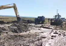 Una rotura en el acueducto de 700 mm afecta la red de Río Gallegos Una rotura en el acueducto de 700 mm afecta la red de Río Gallegos