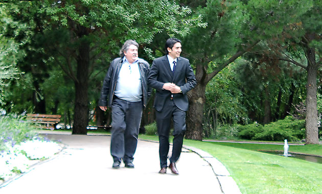 Ricardo y Pablo Barreiro en El Calafate - Foto: OPI Santa Cruz/Francisco Muñoz
