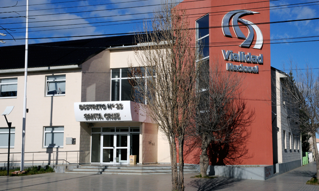 Las oficinas de Vialidad Nacional en Río Gallegos - Foto: OPI Santa Cruz/Francisco Muñoz